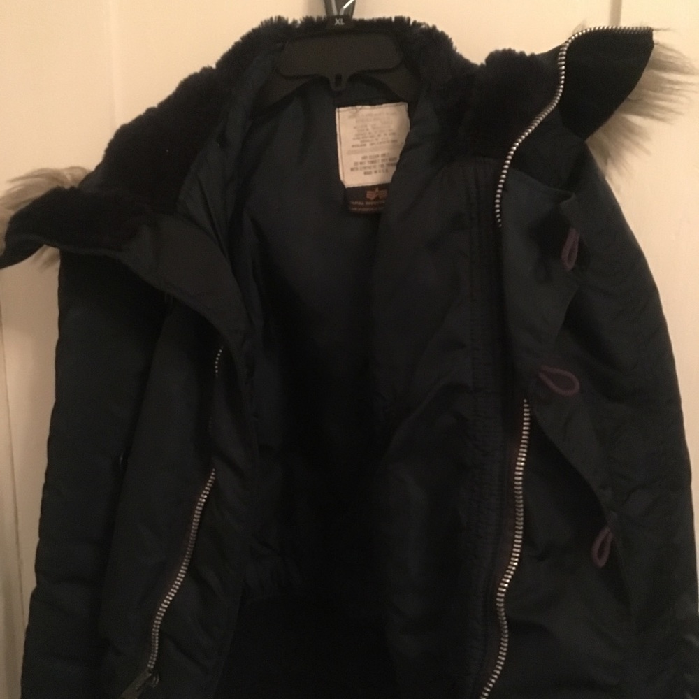 Alpha Industries Air Force Military Jacket-S -Blue